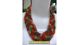 Seed Beading Necklace Mutli Colors